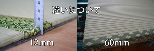 厚みの違い